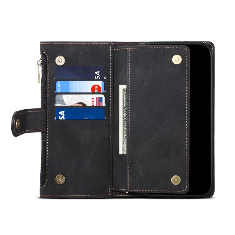 ESEBLE Retro Frosted RFID Flip Leather Phone Case, For iPhone 16e, For iPhone 16 Pro Max, For iPhone 16 Pro, For iPhone 16 Plus, For iPhone 16, For iPhone 15 Pro Max, For iPhone 15 Pro, For iPhone 15 Plus, For iPhone 15