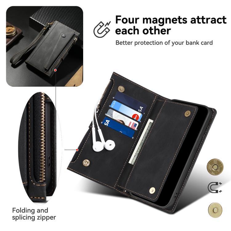ESEBLE Retro Frosted RFID Flip Leather Phone Case, For iPhone 16e, For iPhone 16 Pro Max, For iPhone 16 Pro, For iPhone 16 Plus, For iPhone 16, For iPhone 15 Pro Max, For iPhone 15 Pro, For iPhone 15 Plus, For iPhone 15