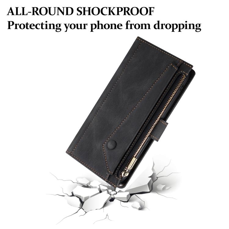 ESEBLE Retro Frosted RFID Flip Leather Phone Case, For iPhone 16e, For iPhone 16 Pro Max, For iPhone 16 Pro, For iPhone 16 Plus, For iPhone 16, For iPhone 15 Pro Max, For iPhone 15 Pro, For iPhone 15 Plus, For iPhone 15