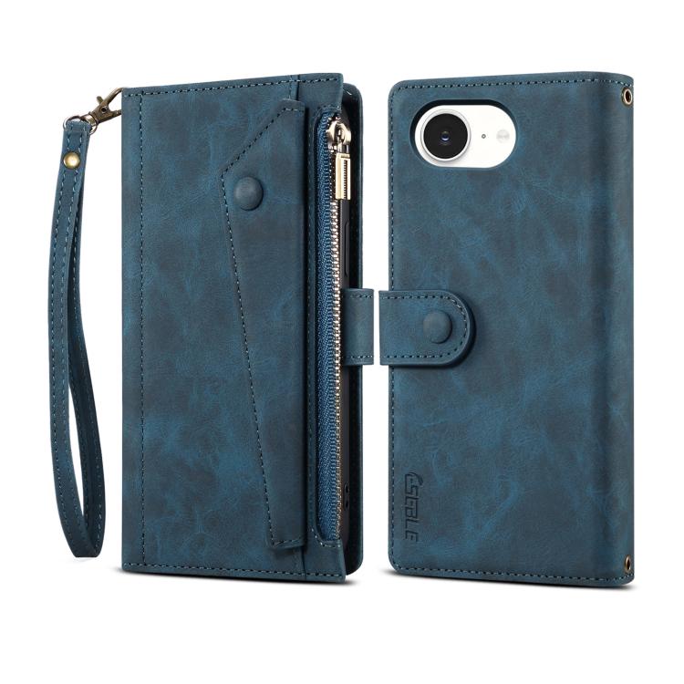 ESEBLE Retro Frosted RFID Flip Leather Phone Case, For iPhone 16e, For iPhone 16 Pro Max, For iPhone 16 Pro, For iPhone 16 Plus, For iPhone 16, For iPhone 15 Pro Max, For iPhone 15 Pro, For iPhone 15 Plus, For iPhone 15
