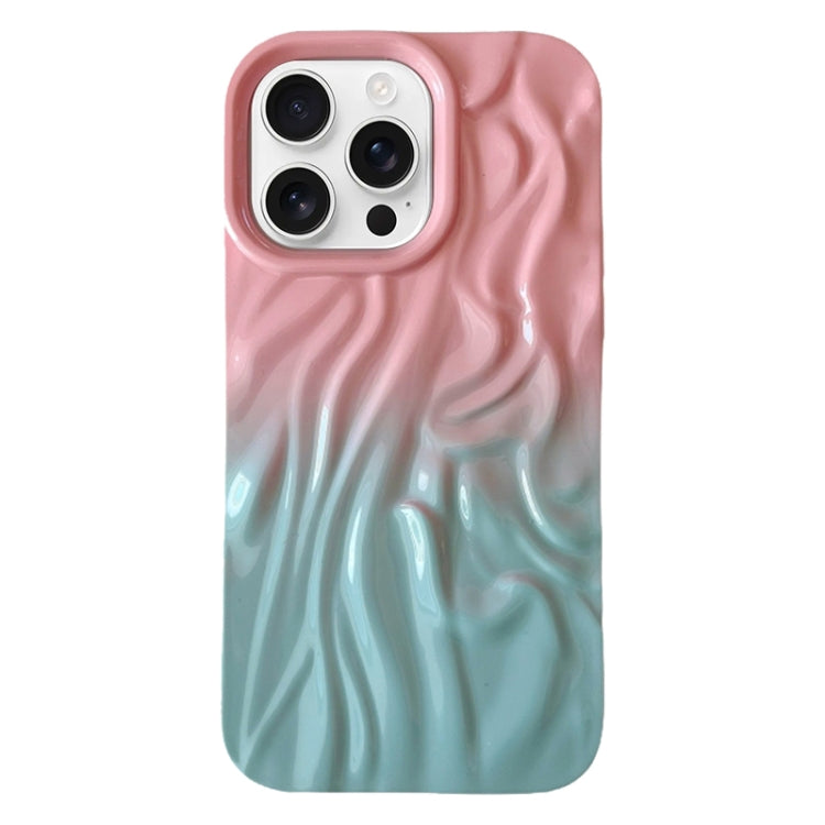 جراب هاتف TPU بملمس زيتي متدرج التجاعيد، مناسب لأجهزة iPhone 16 Pro Max وiPhone 16 Pro وiPhone 16 Plus وiPhone 16