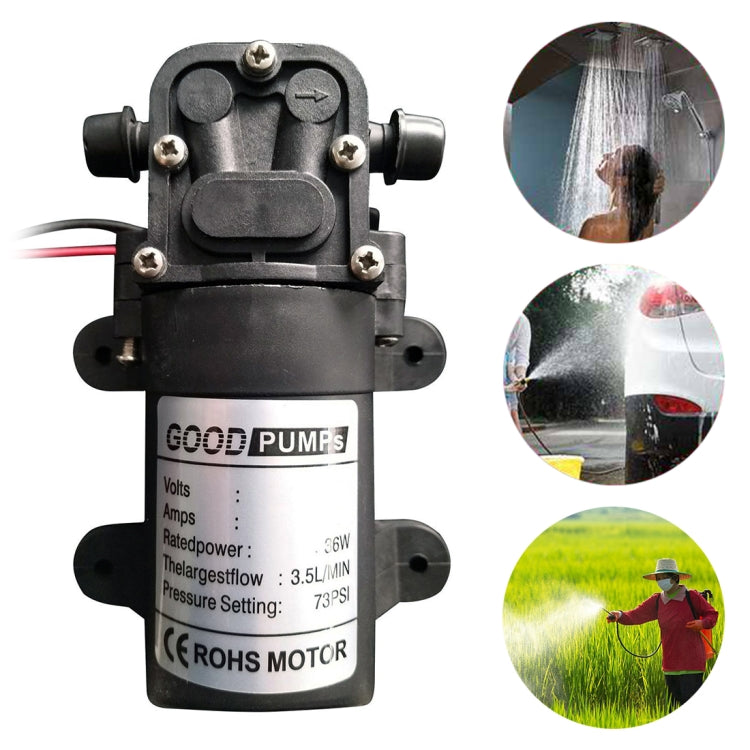 Automotive / Agricultural Electric Sprayer Pump Miniature High Voltage DC Diaphragm Pump Single Thread, 12V, 24V