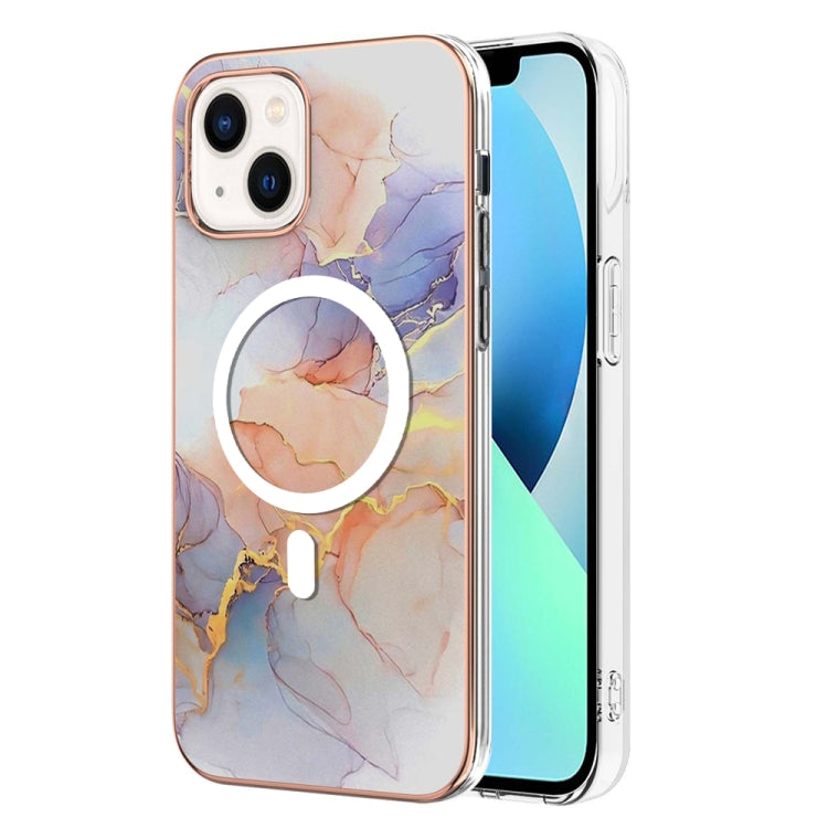 Marble Pattern Dual-side IMD Magsafe TPU Phone Case, For iPhone 15 Pro Max, For iPhone 14 Plus, For iPhone 15 Pro, For iPhone 14, For iPhone 14 Pro, For iPhone 15 Plus