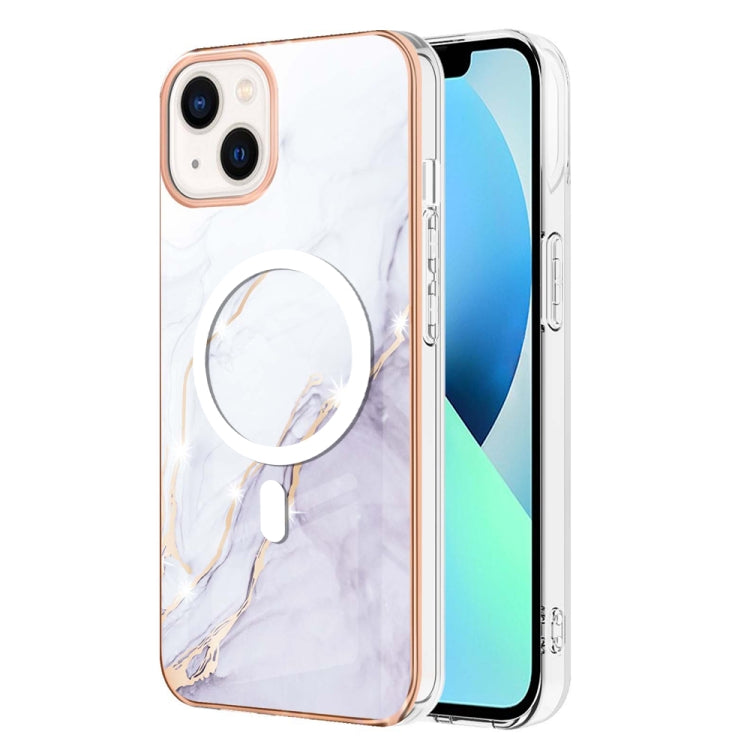 Marble Pattern Dual-side IMD Magsafe TPU Phone Case, For iPhone 15 Pro Max, For iPhone 14 Plus, For iPhone 15 Pro, For iPhone 14, For iPhone 14 Pro, For iPhone 15 Plus