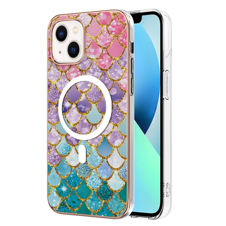 Marble Pattern Dual-side IMD Magsafe TPU Phone Case, For iPhone 15 Pro Max, For iPhone 14 Plus, For iPhone 15 Pro, For iPhone 14, For iPhone 14 Pro, For iPhone 15 Plus
