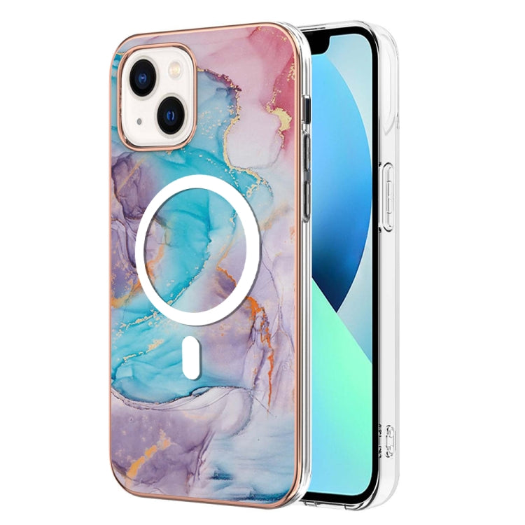 Marble Pattern Dual-side IMD Magsafe TPU Phone Case, For iPhone 15 Pro Max, For iPhone 14 Plus, For iPhone 15 Pro, For iPhone 14, For iPhone 14 Pro, For iPhone 15 Plus