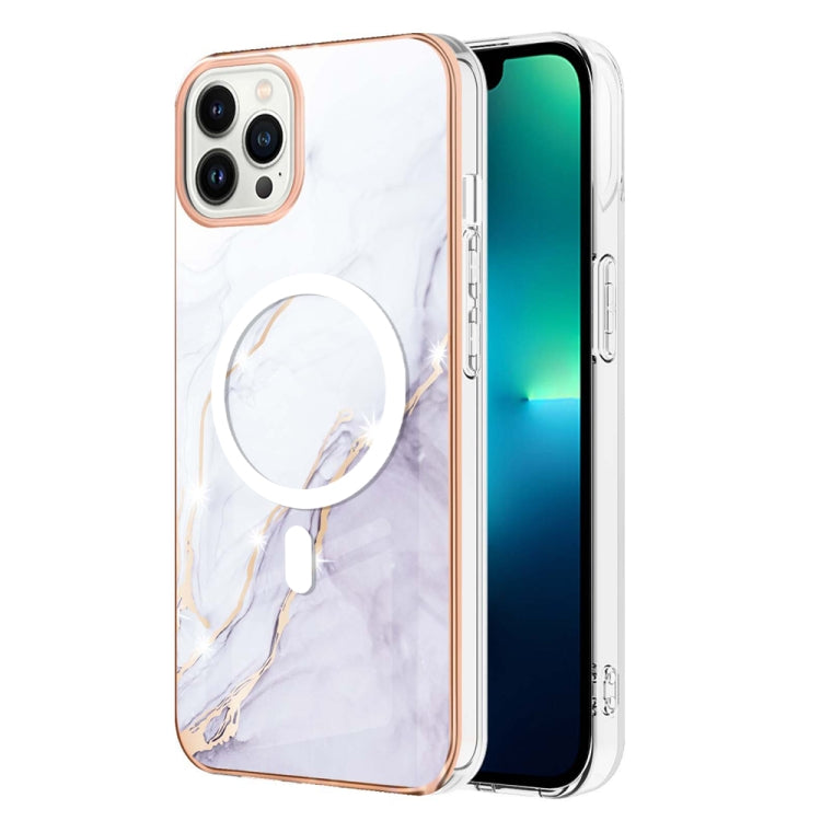 Marble Pattern Dual-side IMD Magsafe TPU Phone Case, For iPhone 15 Pro Max, For iPhone 14 Plus, For iPhone 15 Pro, For iPhone 14, For iPhone 14 Pro, For iPhone 15 Plus