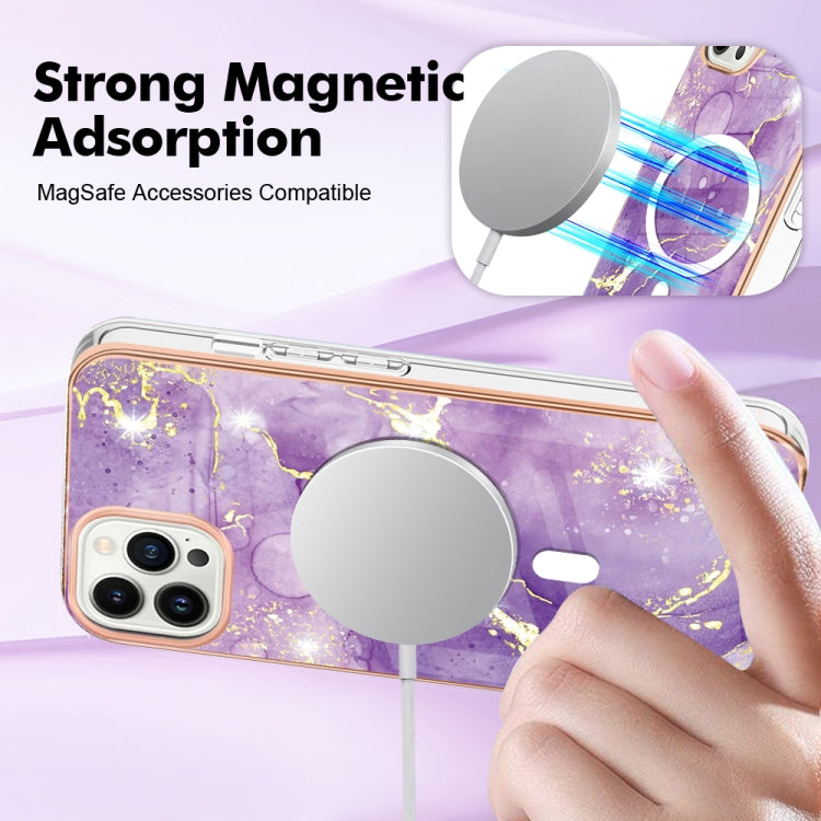 Marble Pattern Dual-side IMD Magsafe TPU Phone Case, For iPhone 15 Pro Max, For iPhone 14 Plus, For iPhone 15 Pro, For iPhone 14, For iPhone 14 Pro, For iPhone 15 Plus