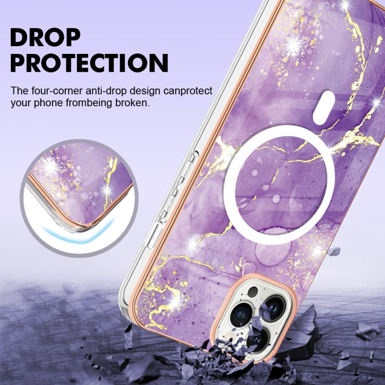 Marble Pattern Dual-side IMD Magsafe TPU Phone Case, For iPhone 15 Pro Max, For iPhone 14 Plus, For iPhone 15 Pro, For iPhone 14, For iPhone 14 Pro, For iPhone 15 Plus