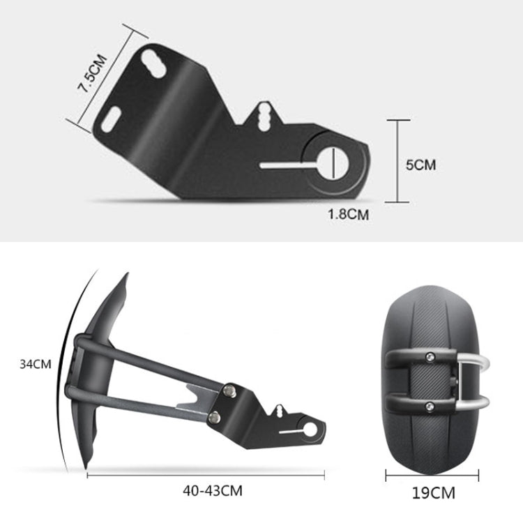 Motorcycle Stainless Steel Modified Rear Wheel Fender Dustproof Splash Flaps Mudguards Fender Guard, A Style Foot, B Style Foot, C Style Foot, D Style Foot, E Style Foot