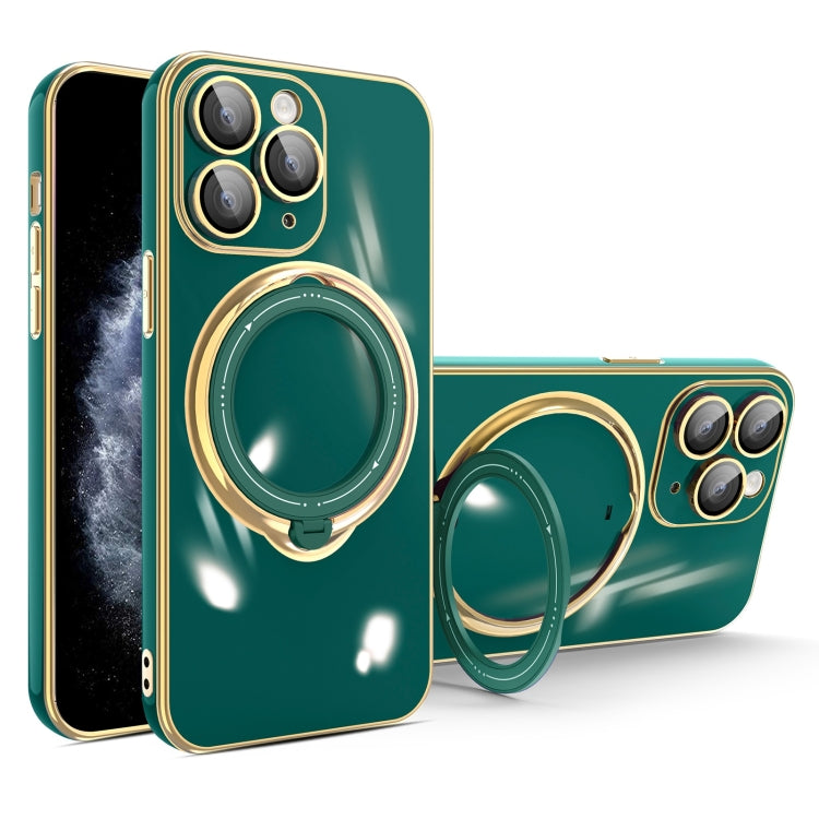 جراب هاتف متعدد الوظائف مطلي بالكهرباء مع حامل مغناطيسي، مناسب لأجهزة iPhone 11 وiPhone 11 Pro وiPhone XS / X وiPhone XR وiPhone XS Max وiPhone 8 Plus / 7 Plus