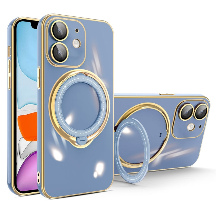 جراب هاتف متعدد الوظائف مطلي بالكهرباء مع حامل مغناطيسي، مناسب لأجهزة iPhone 11 وiPhone 11 Pro وiPhone XS / X وiPhone XR وiPhone XS Max وiPhone 8 Plus / 7 Plus
