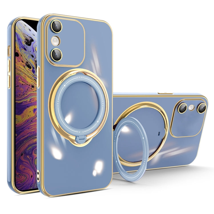 جراب هاتف متعدد الوظائف مطلي بالكهرباء مع حامل مغناطيسي، مناسب لأجهزة iPhone 11 وiPhone 11 Pro وiPhone XS / X وiPhone XR وiPhone XS Max وiPhone 8 Plus / 7 Plus