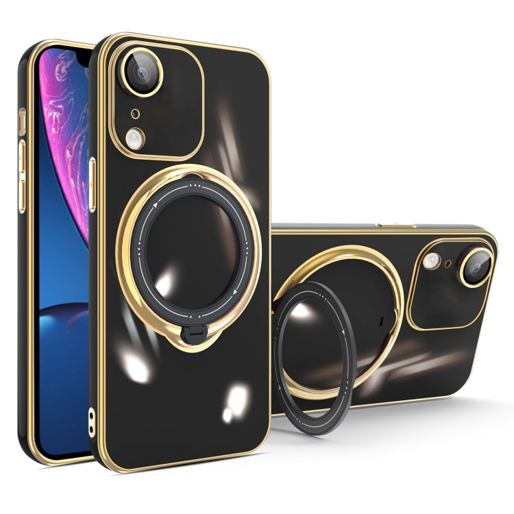 جراب هاتف متعدد الوظائف مطلي بالكهرباء مع حامل مغناطيسي، مناسب لأجهزة iPhone 11 وiPhone 11 Pro وiPhone XS / X وiPhone XR وiPhone XS Max وiPhone 8 Plus / 7 Plus