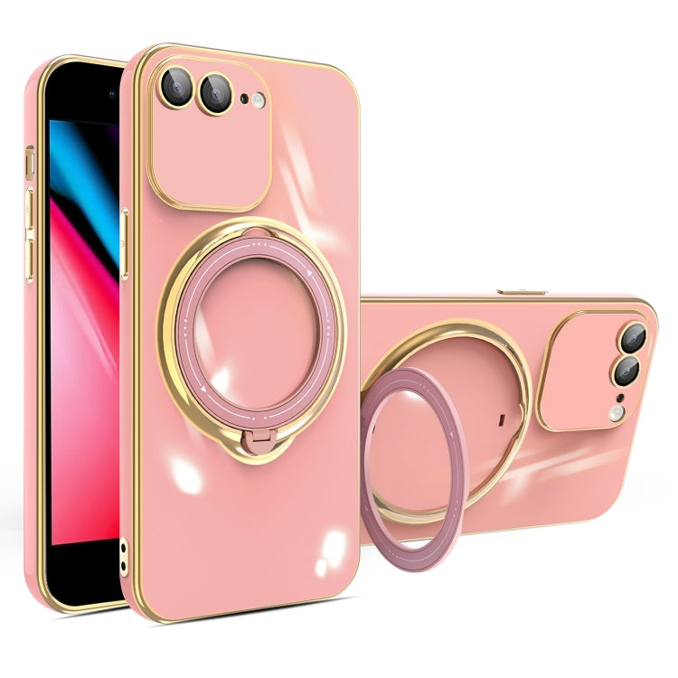 جراب هاتف متعدد الوظائف مطلي بالكهرباء مع حامل مغناطيسي، مناسب لأجهزة iPhone 11 وiPhone 11 Pro وiPhone XS / X وiPhone XR وiPhone XS Max وiPhone 8 Plus / 7 Plus