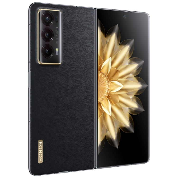 Honor Magic V2 Ultimate 5G، شاشة 7.92 بوصة + شاشة 6.43 بوصة MagicOS 7.2 Snapdragon 8 Gen2 ثماني النواة حتى 3.36 جيجاهرتز، الشبكة: 5G، OTG، لا يدعم Google Play، 16 جيجابايت + 1 تيرابايت