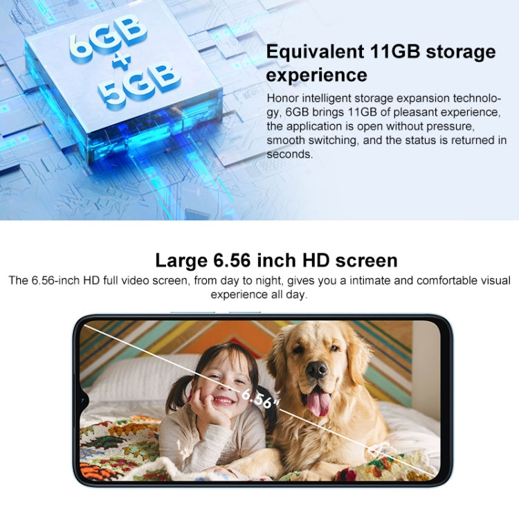 Honor Play 40C 5G، شاشة 6.56 بوصة، MagicOS 7.1، معالج Snapdragon 480 Plus ثماني النواة حتى 2.2 جيجاهرتز، شبكة 5G، لا يدعم Google Play، 6 جيجابايت + 128 جيجابايت