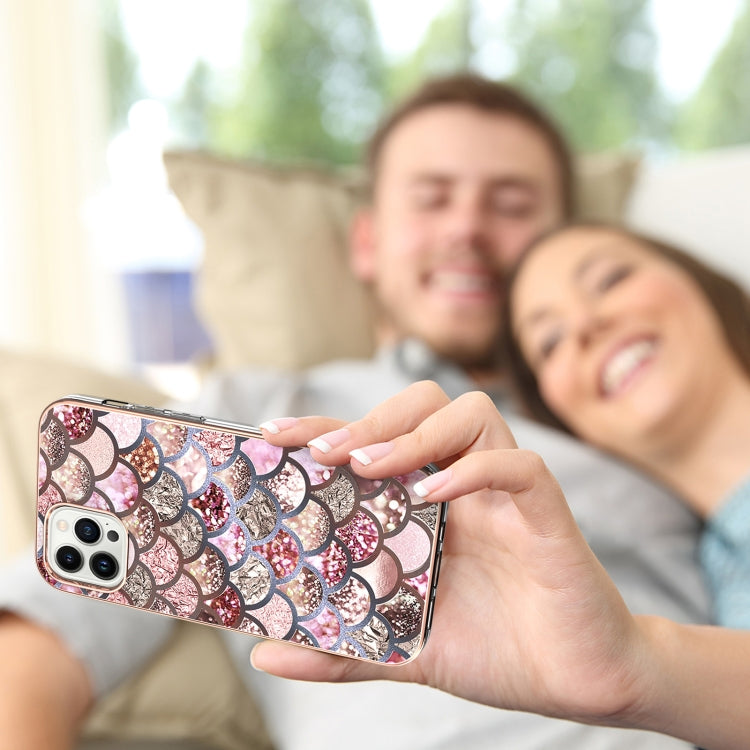 Electroplating Pattern IMD TPU Shockproof Case, For iPhone 15 Pro Max, For iPhone 15 Pro, For iPhone 15 Plus, For iPhone 15