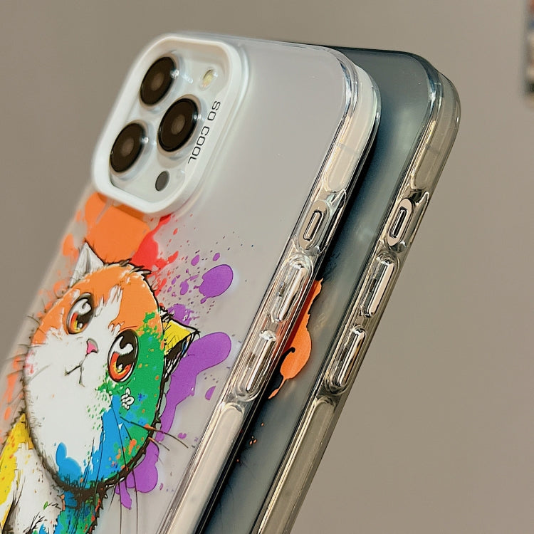 Cute Animal Pattern Series PC + TPU Phone Case, For iPhone 14, For iPhone 15 Pro Max, For iPhone 14 Pro, For iPhone 15 Pro