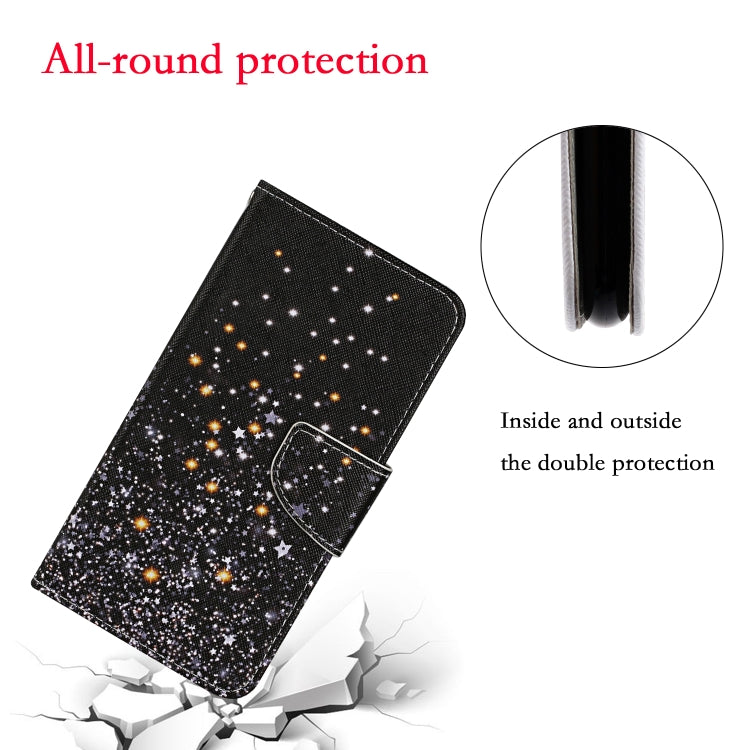 3D Colored Drawing Flip Leather Phone Case, For iPhone 15 Pro Max, For iPhone 15 Pro