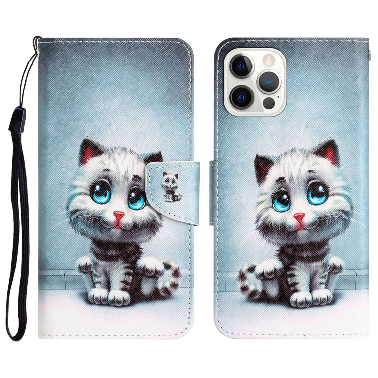 Colored Drawing Leather Phone Case, For iPhone 15 Pro Max, For iPhone 15 Pro, For iPhone 15 Plus, For iPhone 15