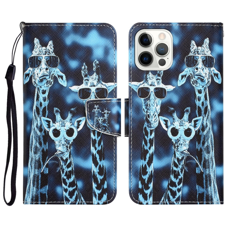 Colored Drawing Leather Phone Case, For iPhone 15 Pro Max, For iPhone 15 Pro, For iPhone 15 Plus, For iPhone 15