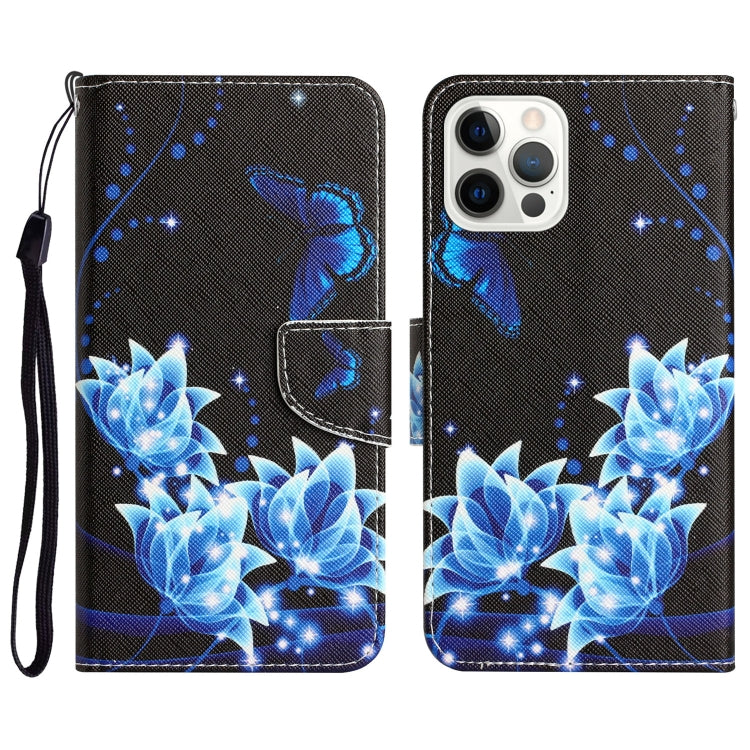 Colored Drawing Leather Phone Case, For iPhone 15 Pro Max, For iPhone 15 Pro, For iPhone 15 Plus, For iPhone 15