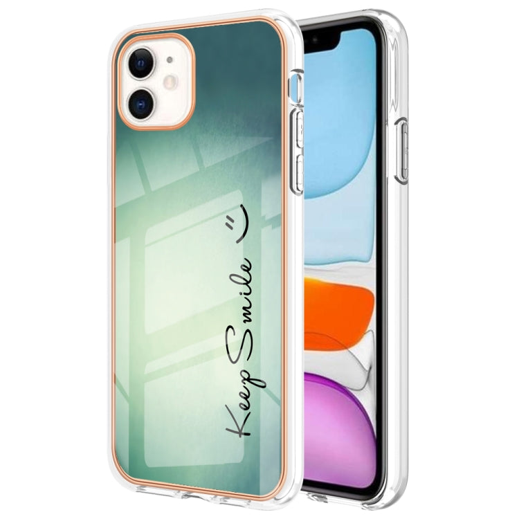 Electroplating Marble Dual-side IMD Phone Case, For iPhone 12 Pro Max, For iPhone 11 Pro Max, For iPhone 11