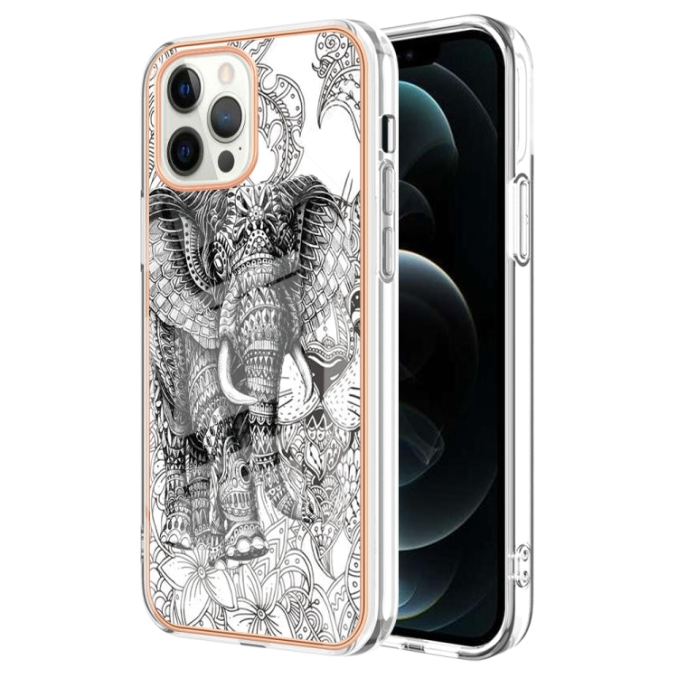 Electroplating Marble Dual-side IMD Phone Case, For iPhone 12 Pro Max, For iPhone 11 Pro Max, For iPhone 11