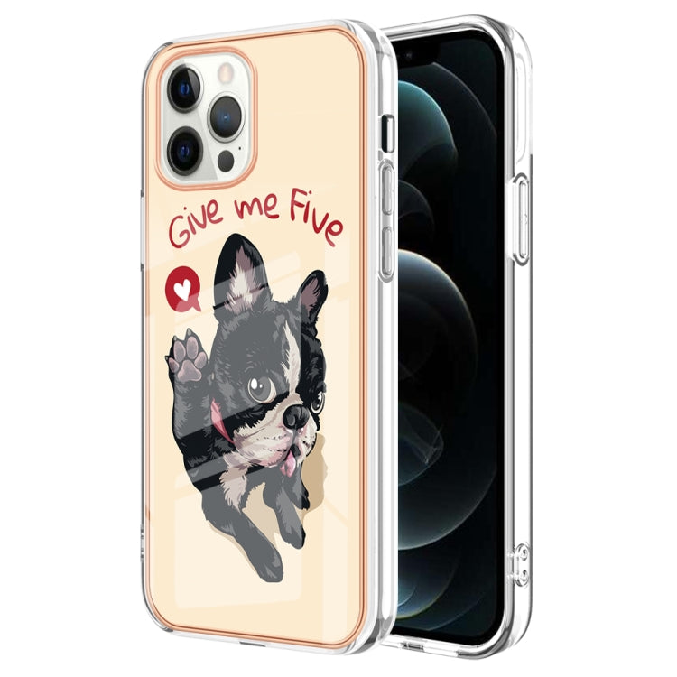 Electroplating Marble Dual-side IMD Phone Case, For iPhone 12 Pro Max, For iPhone 11 Pro Max, For iPhone 11