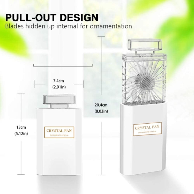 Perfume Shape Portable Fan Hidden Blade Fan