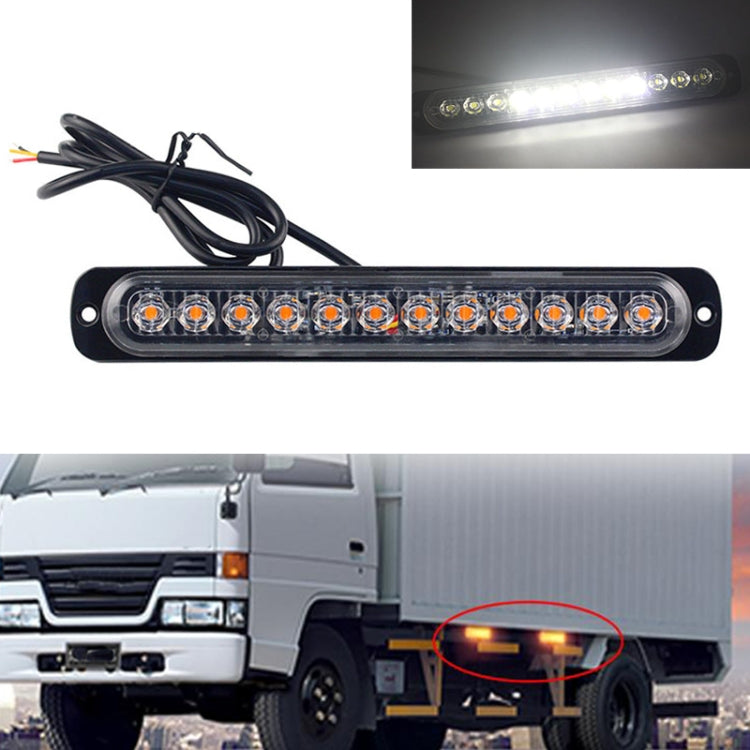 DC12V-24V / 36W Car Truck Emergency Strobe Flash Warning Light 12LEDs Long Ultra-thin Side Lights, DC12V-24V / 36W, DC12V-24V / 36W(Yellow + Red + Yellow)