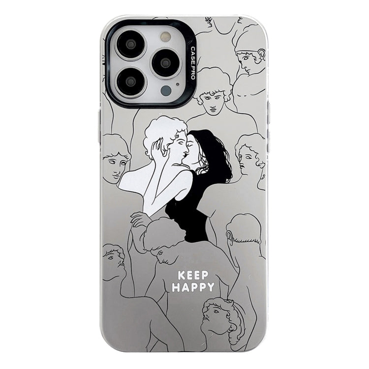 Electroplated Silver Series PC Protective Phone Case, For iPhone 13 Pro, For iPhone 13