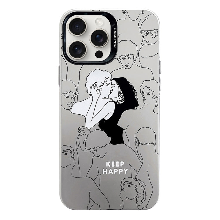 Electroplated Silver Series PC Protective Phone Case, For iPhone 16 Pro Max, For iPhone 16 Pro
