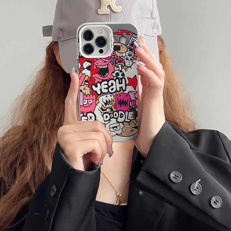 Electroplated Silver Series PC Protective Phone Case, For iPhone 15 Plus, For iPhone 15