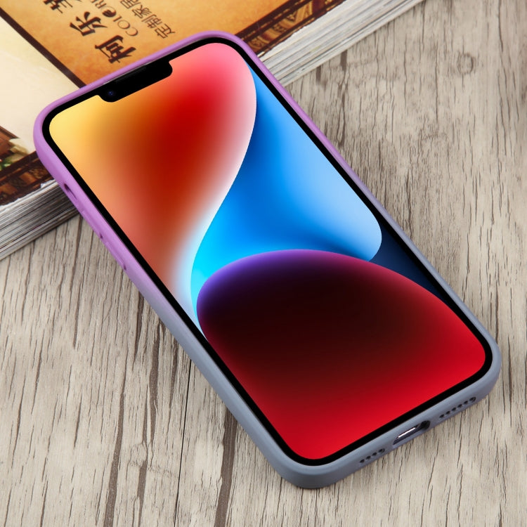 Liquid TPU Silicone Gradient MagSafe Phone Case, For iPhone 15
