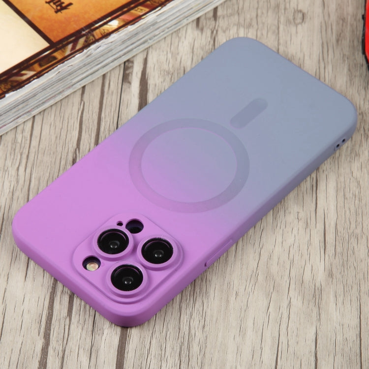 Liquid TPU Silicone Gradient MagSafe Phone Case, For iPhone 15