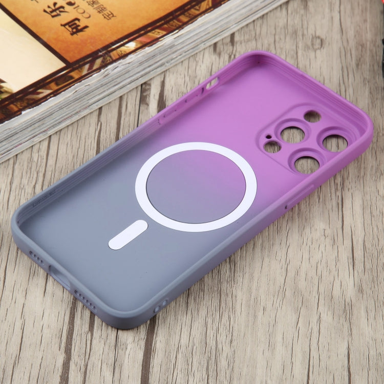 Liquid TPU Silicone Gradient MagSafe Phone Case, For iPhone 15