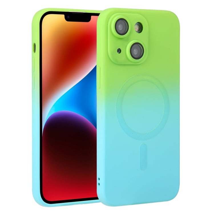 Liquid TPU Silicone Gradient MagSafe Phone Case, For iPhone 15