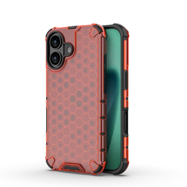 جراب هاتف مضاد للصدمات بتصميم قرص العسل، مناسب لأجهزة iPhone 16e وiPhone 16 Pro Max وiPhone 16 Pro وiPhone 16 Plus وiPhone 16 وiPhone 15 Pro Max وiPhone 15 Pro وiPhone 15