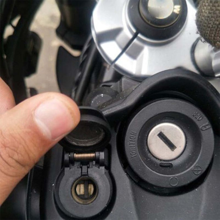 German EU Plug Special Motorcycle Elbow Charger Dual USB Voltmeter 4.2A Charger, Black, Blue, Red, Gold