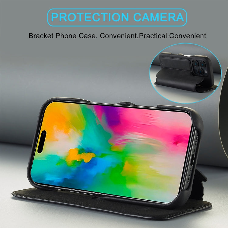 LC.IMEEKE Hon Ancient Series Flip Leather Phone Case, For iPhone 15 Pro, For iPhone 15 Plus, For iPhone 15