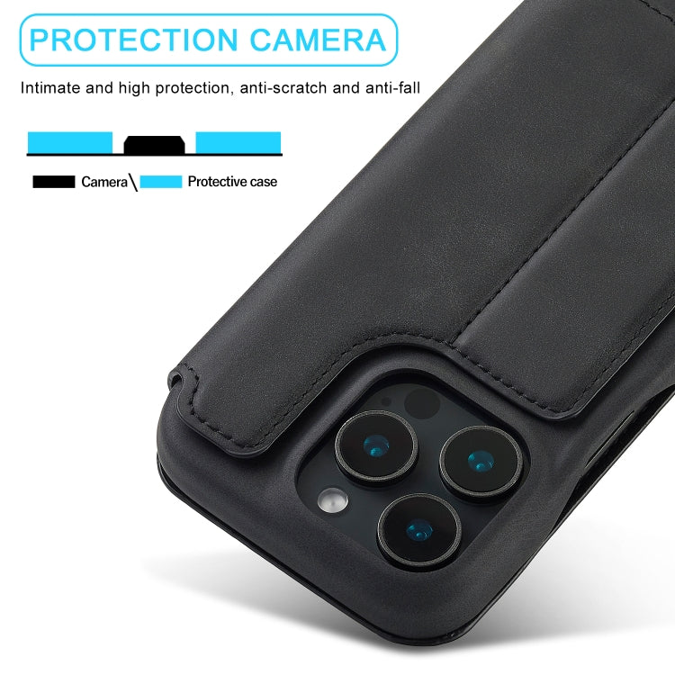 LC.IMEEKE Hon Ancient Series Flip Leather Phone Case, For iPhone 15 Pro, For iPhone 15 Plus, For iPhone 15