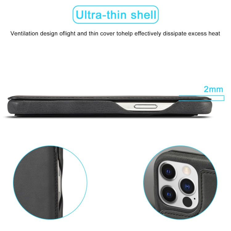 LC.IMEEKE Hon Ancient Series Flip Leather Phone Case, For iPhone 15 Pro, For iPhone 15 Plus, For iPhone 15