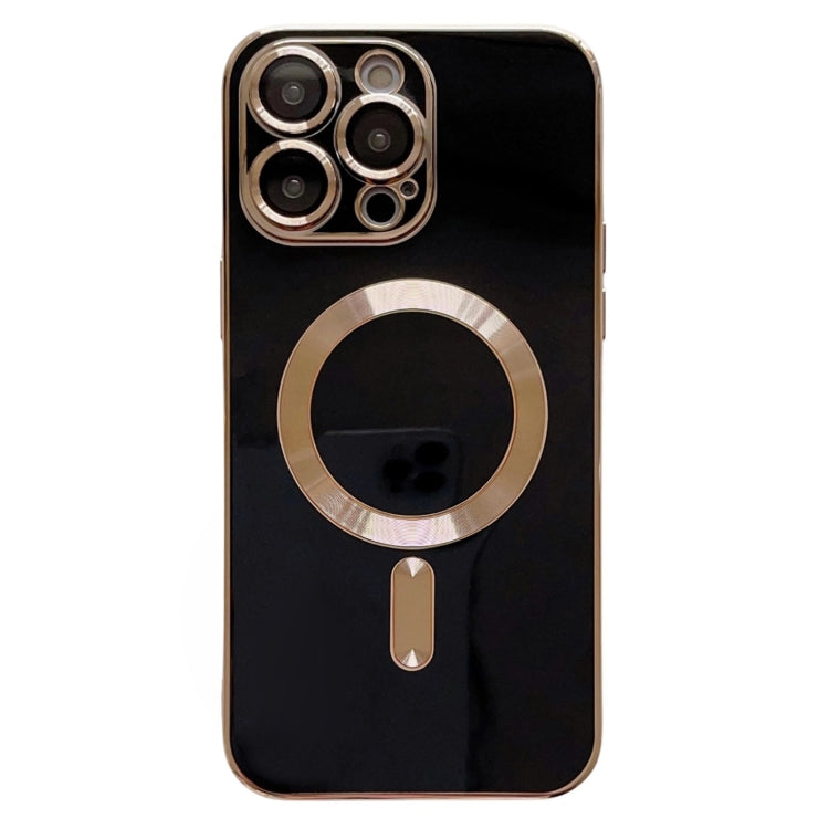 Magsafe Plating TPU Phone Case with Lens Film, For iPhone 15 Pro Max, For iPhone 15 Pro, For iPhone 15 Plus, For iPhone 15, For iPhone 14 Plus, For iPhone 14, For iPhone 14 Pro, For iPhone 14 Pro Max, For iPhone 13 Pro Max