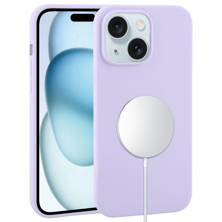 Liquid Silicone Full Coverage MagSafe Phone Case, For iPhone 15 Plus, For iPhone 15