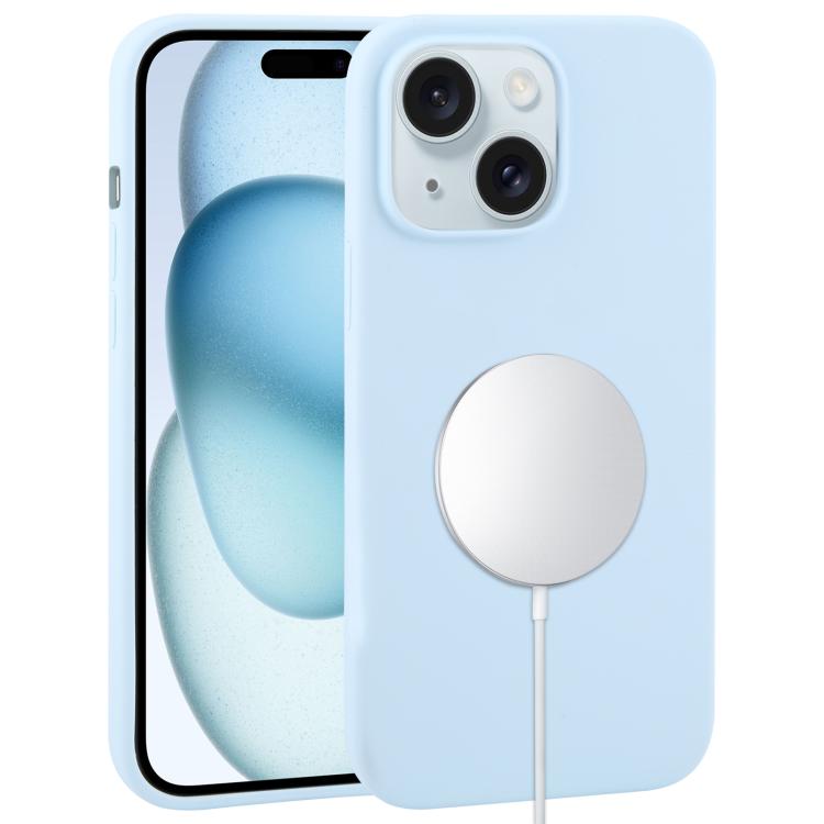 Liquid Silicone Full Coverage MagSafe Phone Case, For iPhone 15 Plus, For iPhone 15