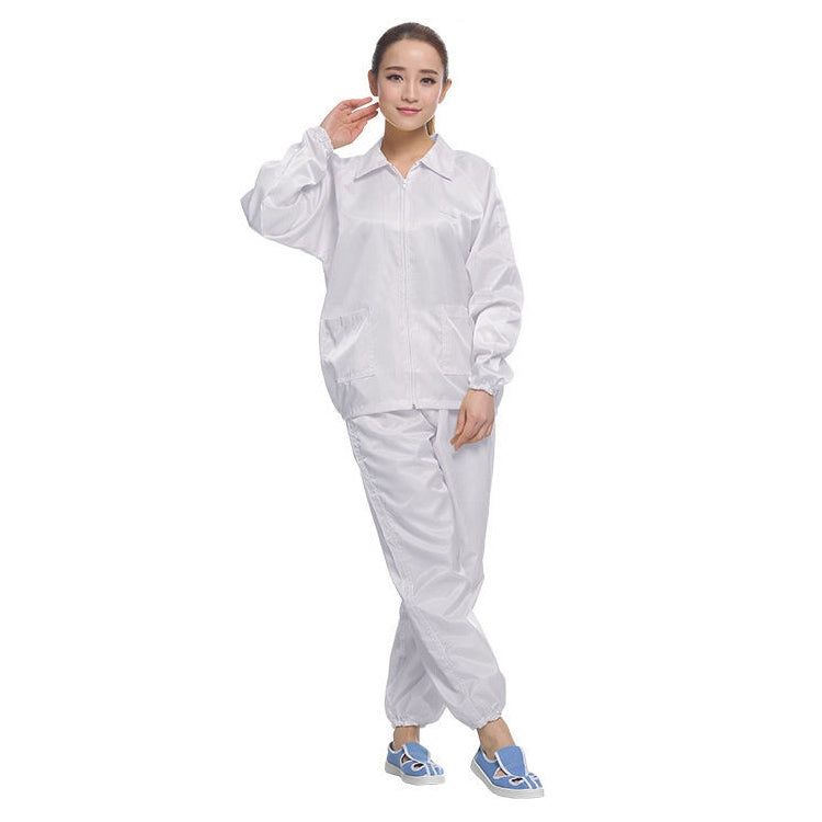 Anti Static Split Lapel Dustless Clothing Food Protection Stripe Clean Clothes, S, M, L, XL, XXL, XXXL, XXXXL, XXXXXL