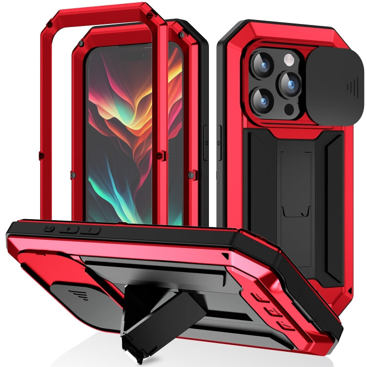 جراب هاتف R-JUST بحامل كاميرا منزلقة IP54 Life مقاوم للماء، مناسب لأجهزة iPhone 16e وiPhone 16 Pro Max وiPhone 16 Pro وiPhone 16 Plus وiPhone 16 وiPhone 15 Pro Max وiPhone 15 Pro وiPhone 15 Plus وiPhone 15