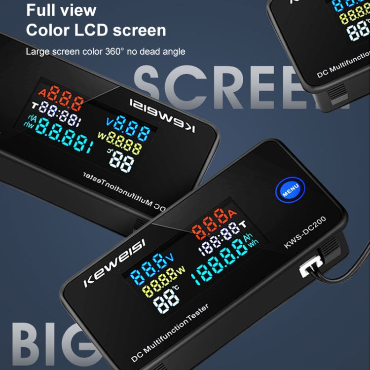 KWS-DC200-50A 8-120V DC Digital Display Voltage Current Watch with Shunt